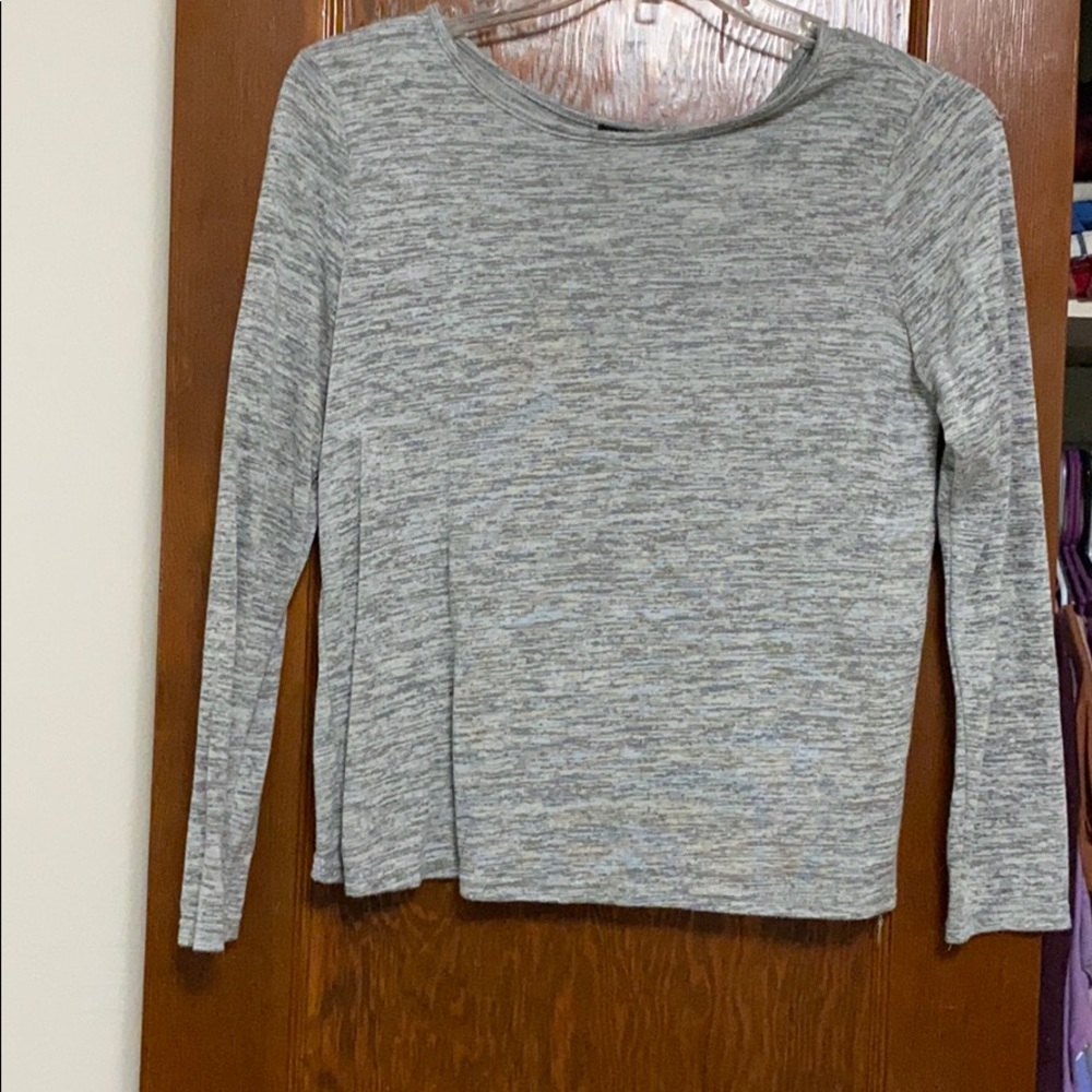 Long Sleeve, Open Back Shirt